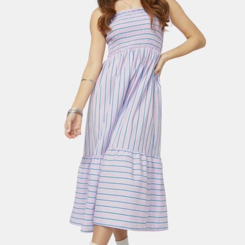 DollsKill Striped Midi Dress